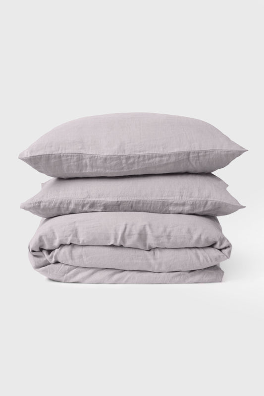 Linen bedding set in Cream