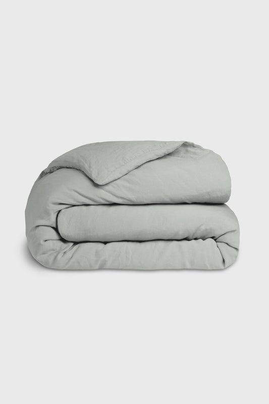 Linen duvet cover in Sage Green