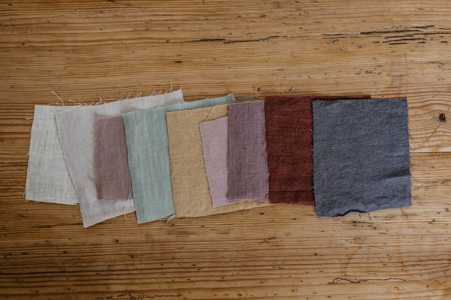 Linen fabric color swatches - Linanden