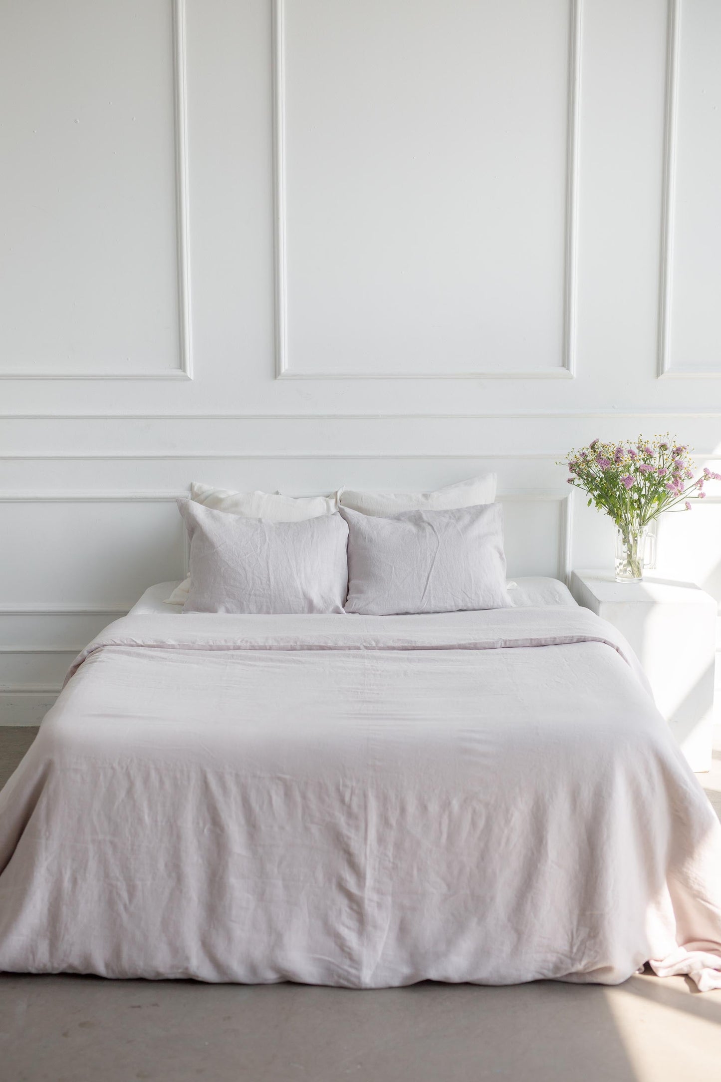 Linen duvet cover in Cream