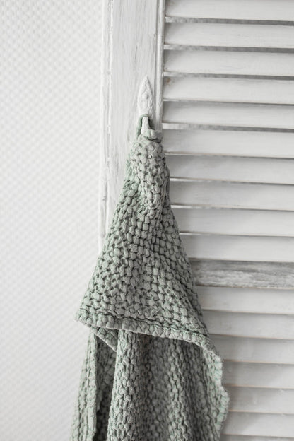 Baby hooded linen towel - Linanden