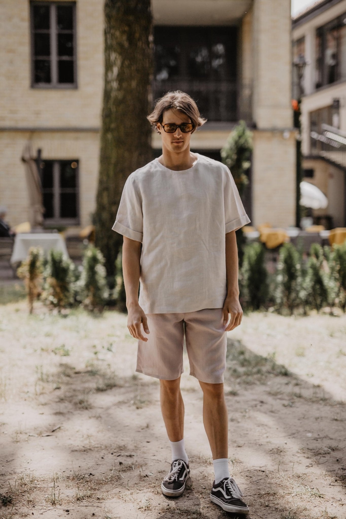 Classic linen shorts HERMES - Linanden