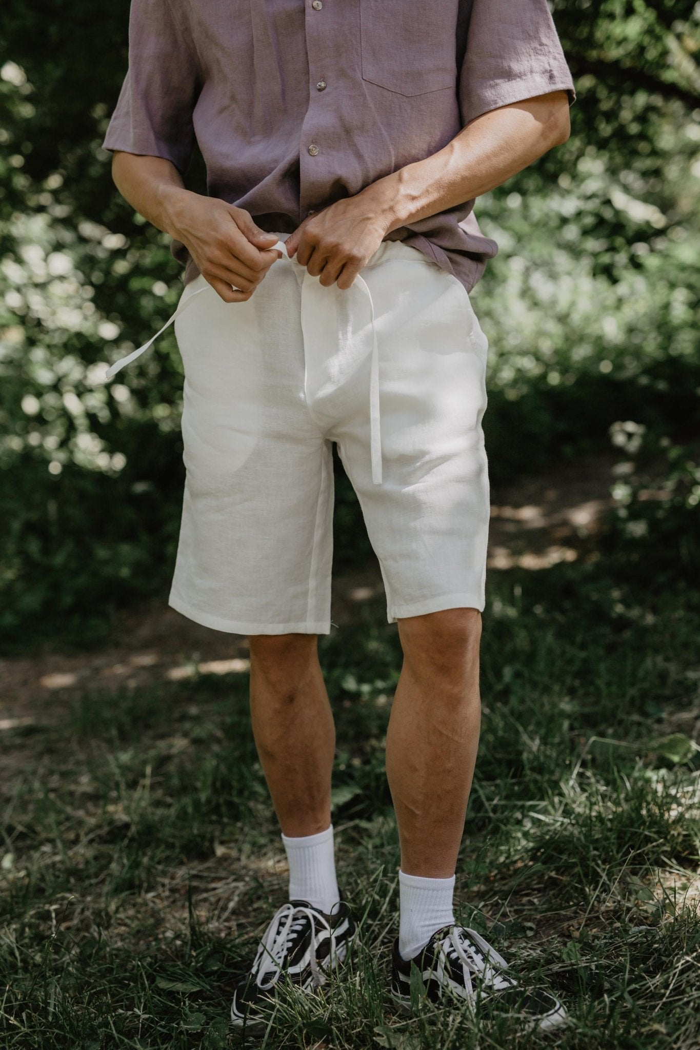 Classic linen shorts HERMES - Linanden