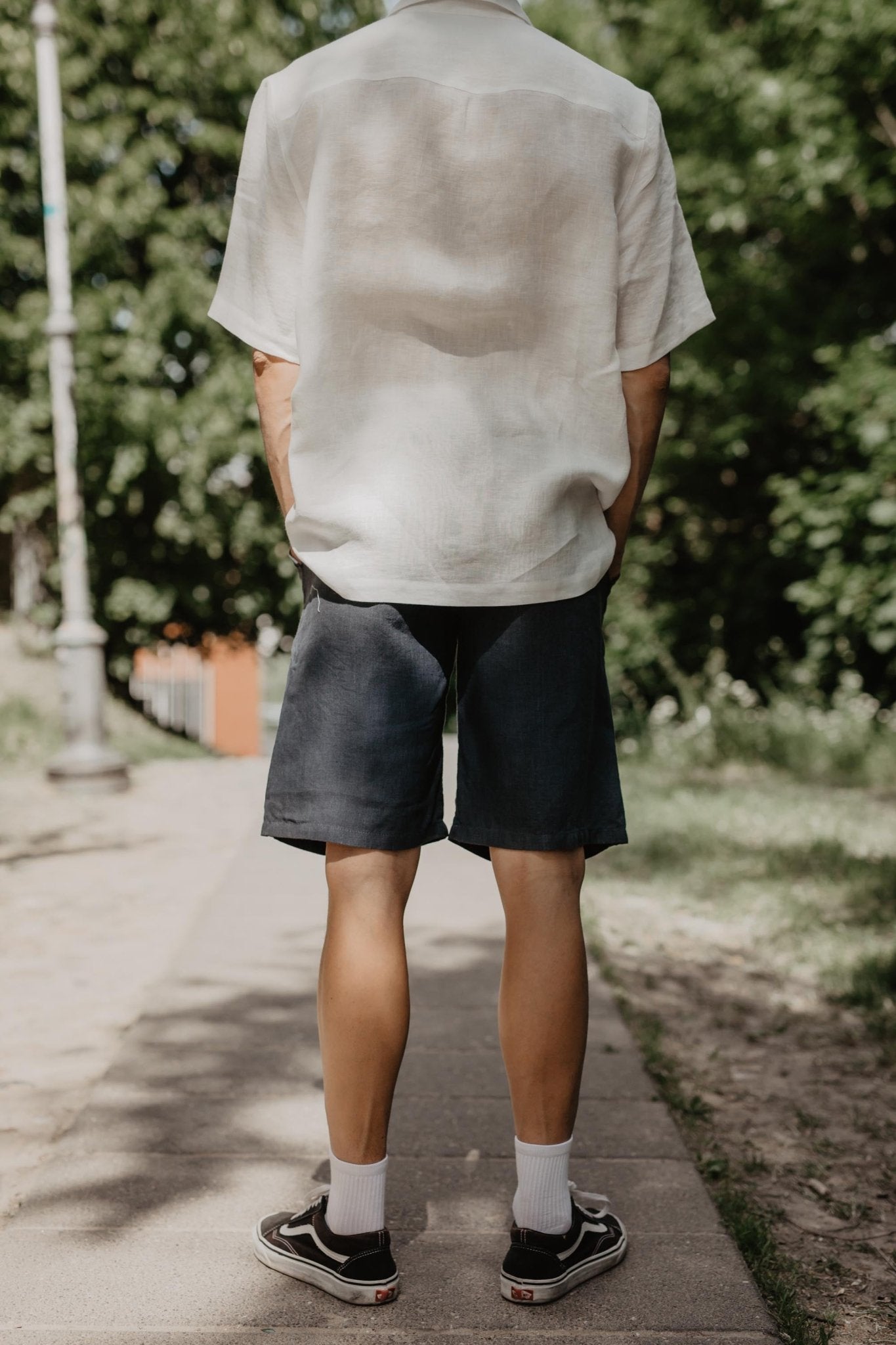 Classic linen shorts HERMES - Linanden