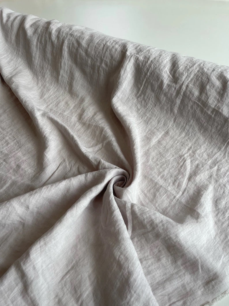 Cream 95" / 240 cm linen fabric - Linanden