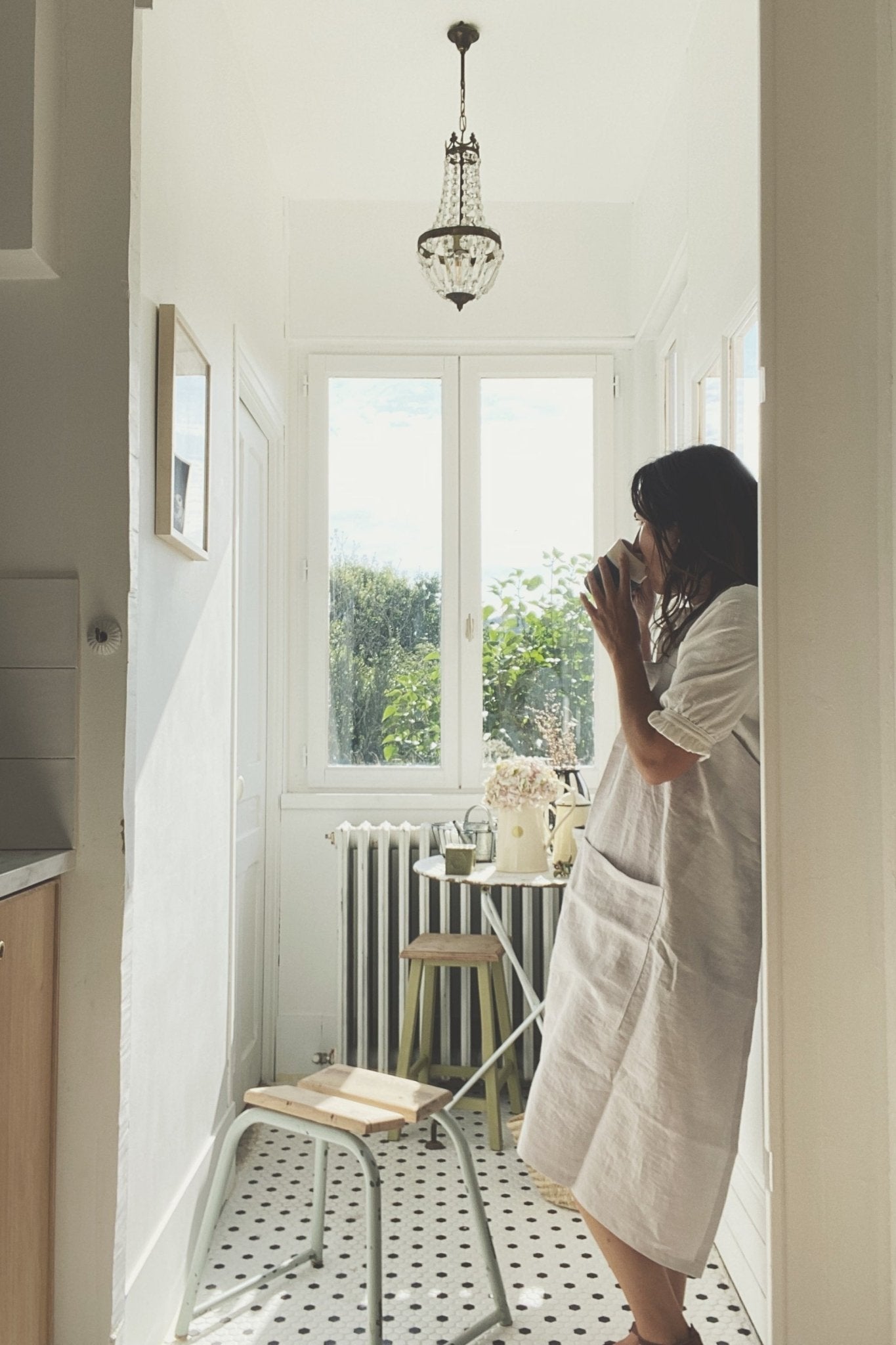 Japanese linen apron - Linanden