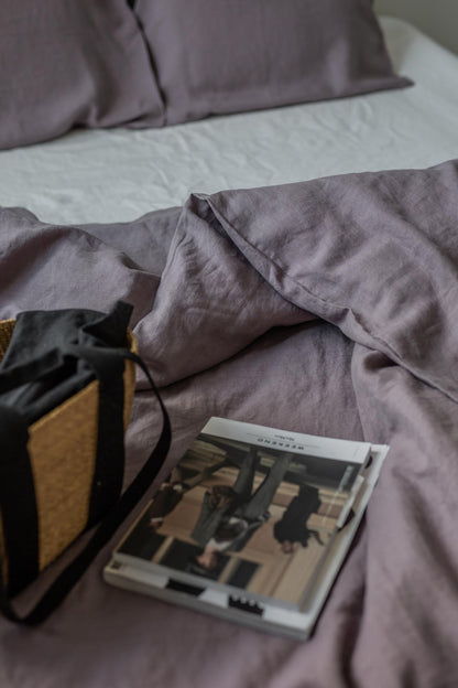 Linen bedding set in Dusty Lavender - Linanden