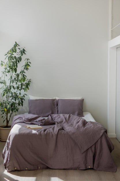 Linen bedding set in Dusty Lavender - Linanden