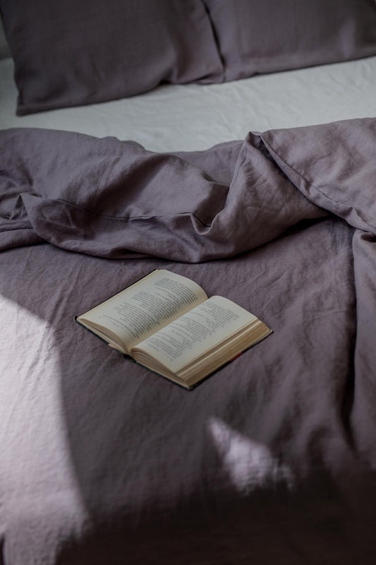 Linen bedding set in Dusty Lavender - Linanden