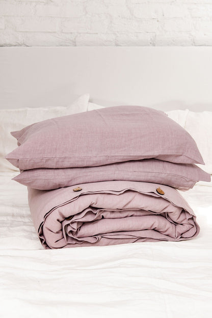 Linen bedding set in Dusty Rose - Linanden