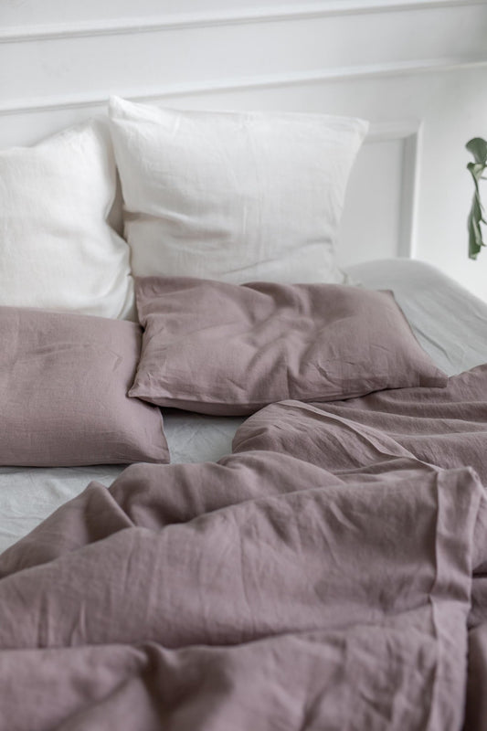 Linen bedding set in Rosy Brown - Linanden