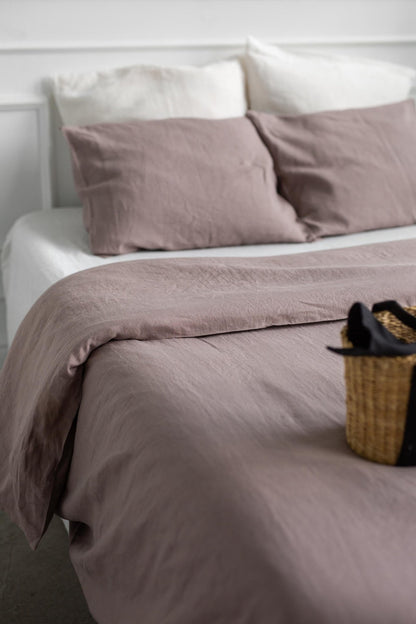 Linen bedding set in Rosy Brown - Linanden