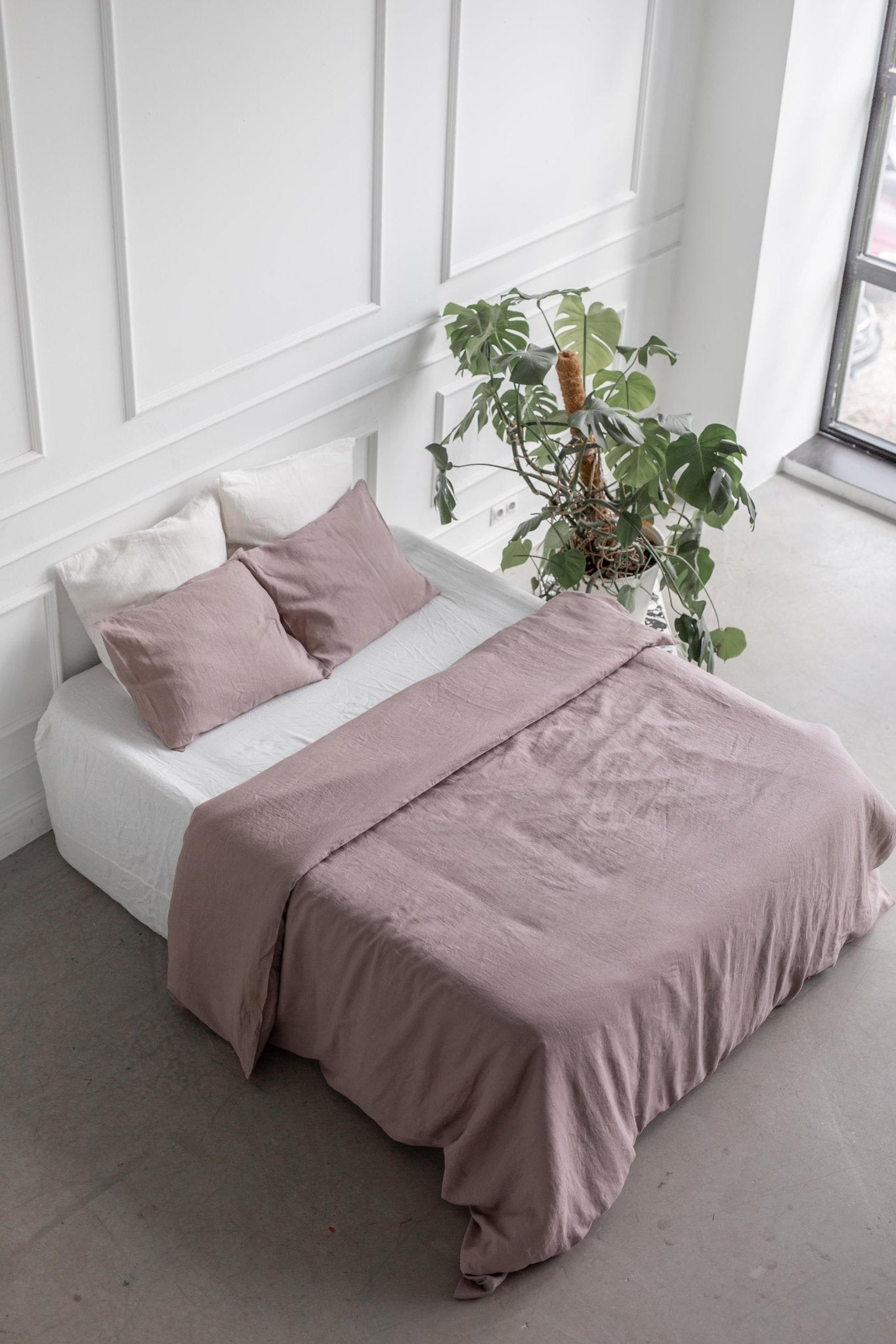 Linen bedding set in Rosy Brown - Linanden