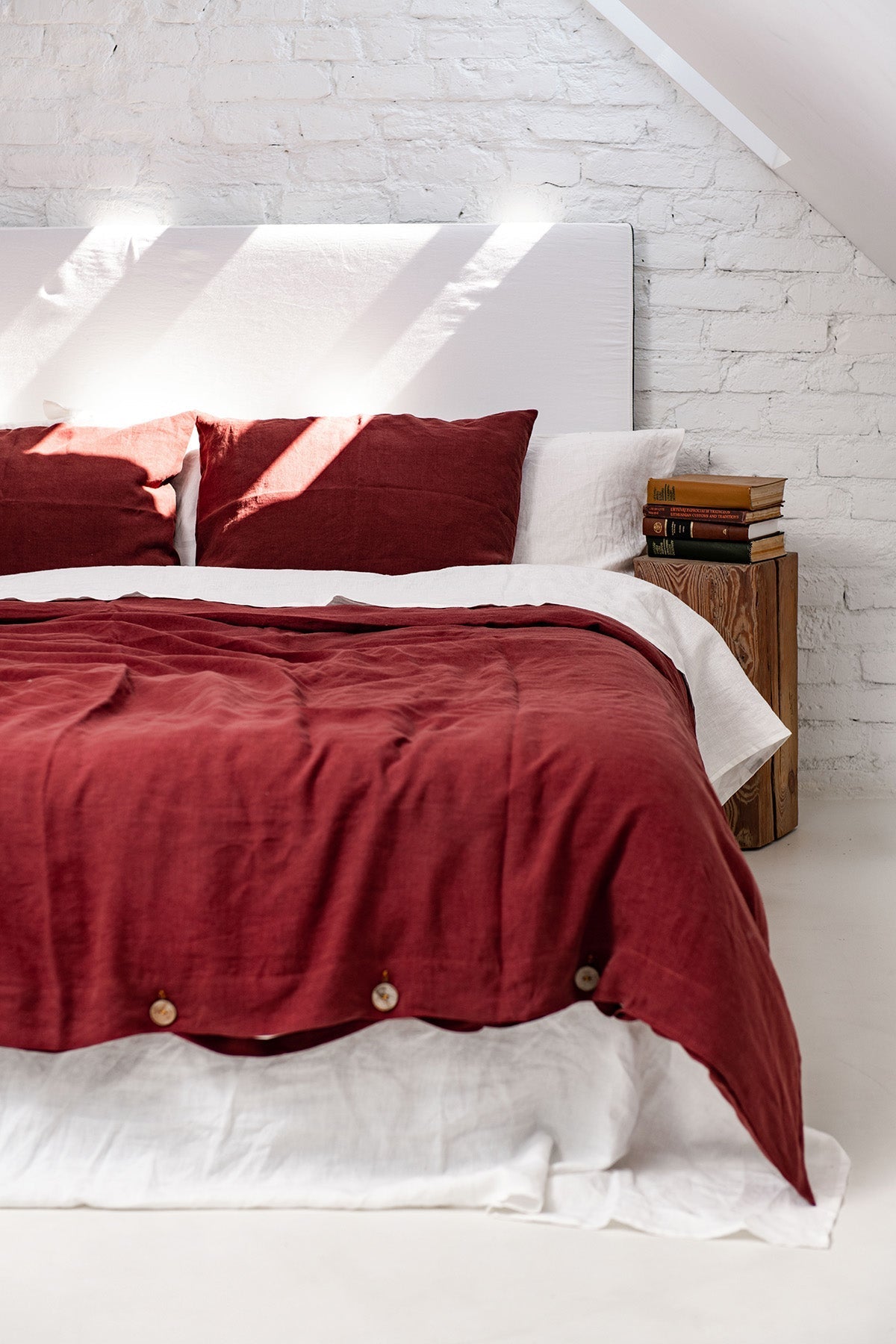 Linen bedding set in Terracotta - Linanden