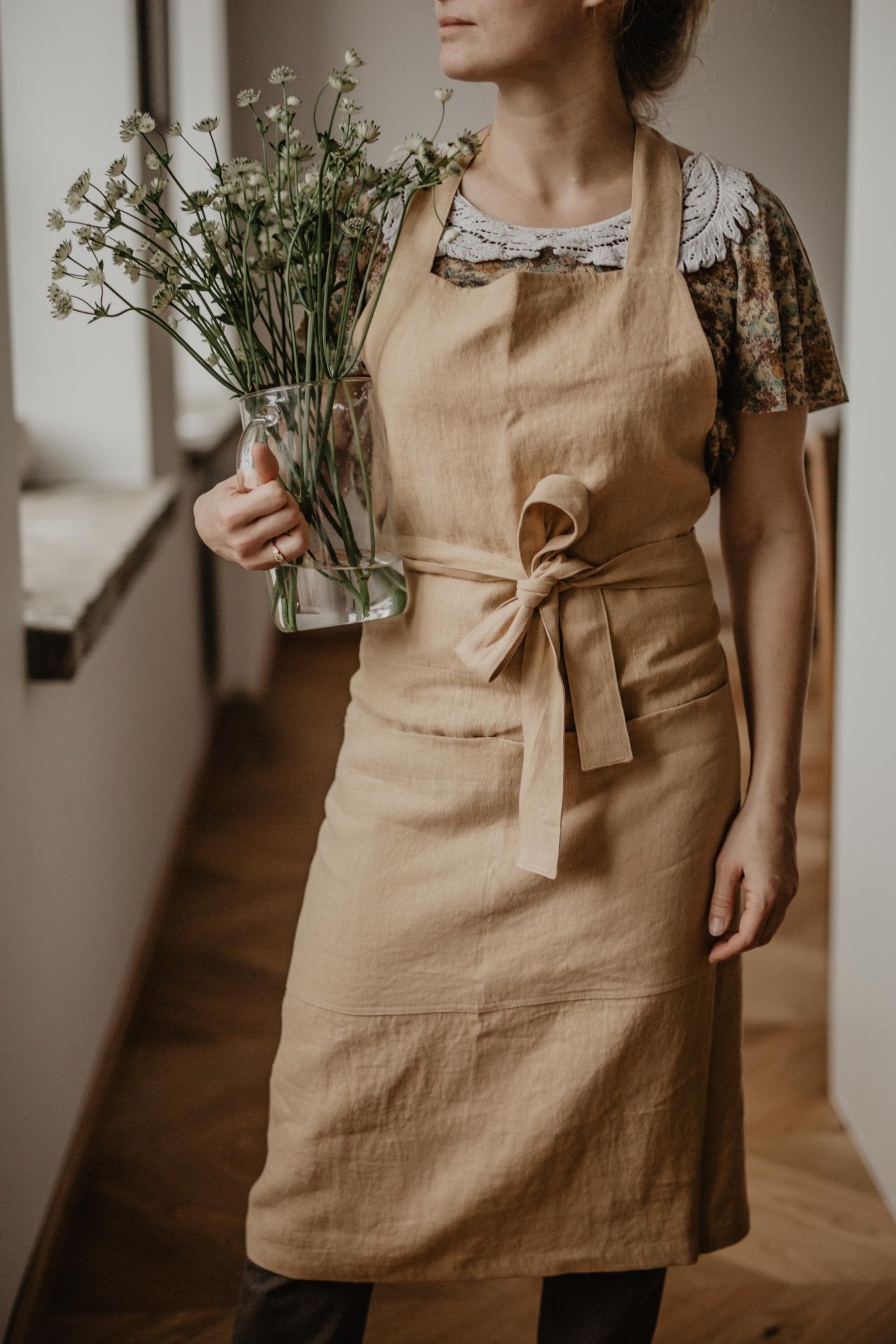 Linen bib apron - Linanden