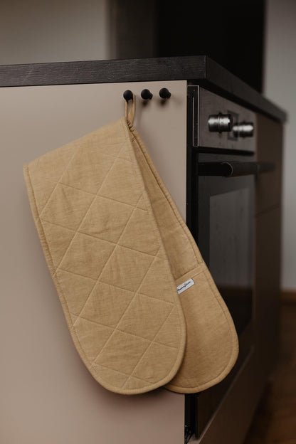 Linen double-oven mitt - Linanden