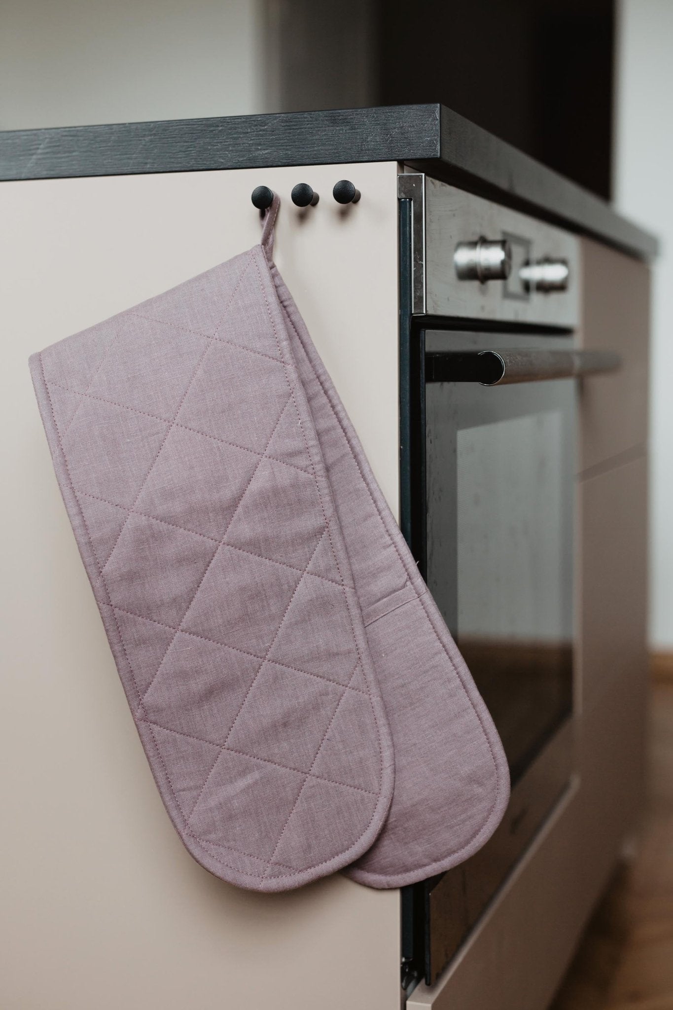 Linen double-oven mitt - Linanden