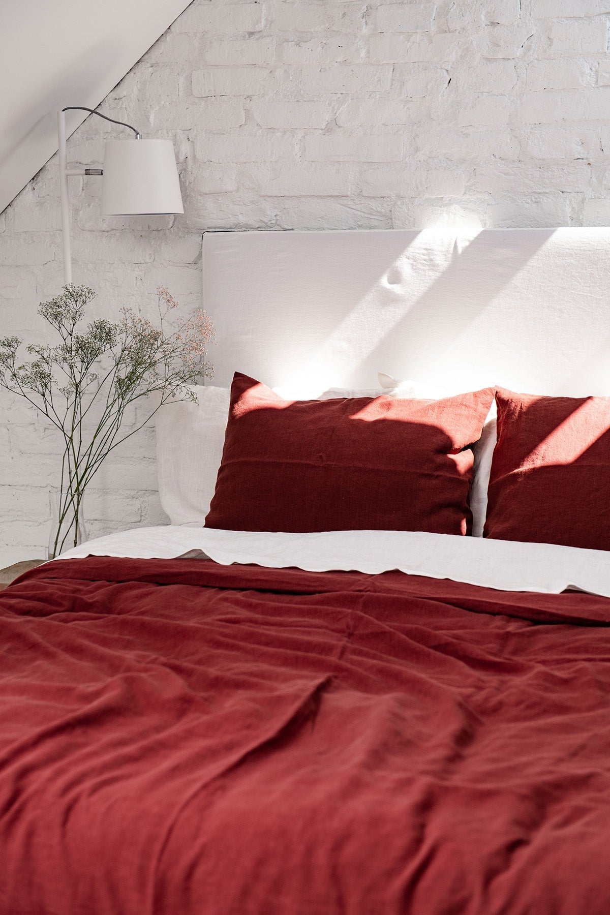 Linen duvet cover in Terracotta - Linanden