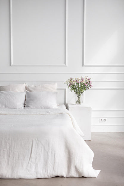 Linen duvet cover in White - Linanden