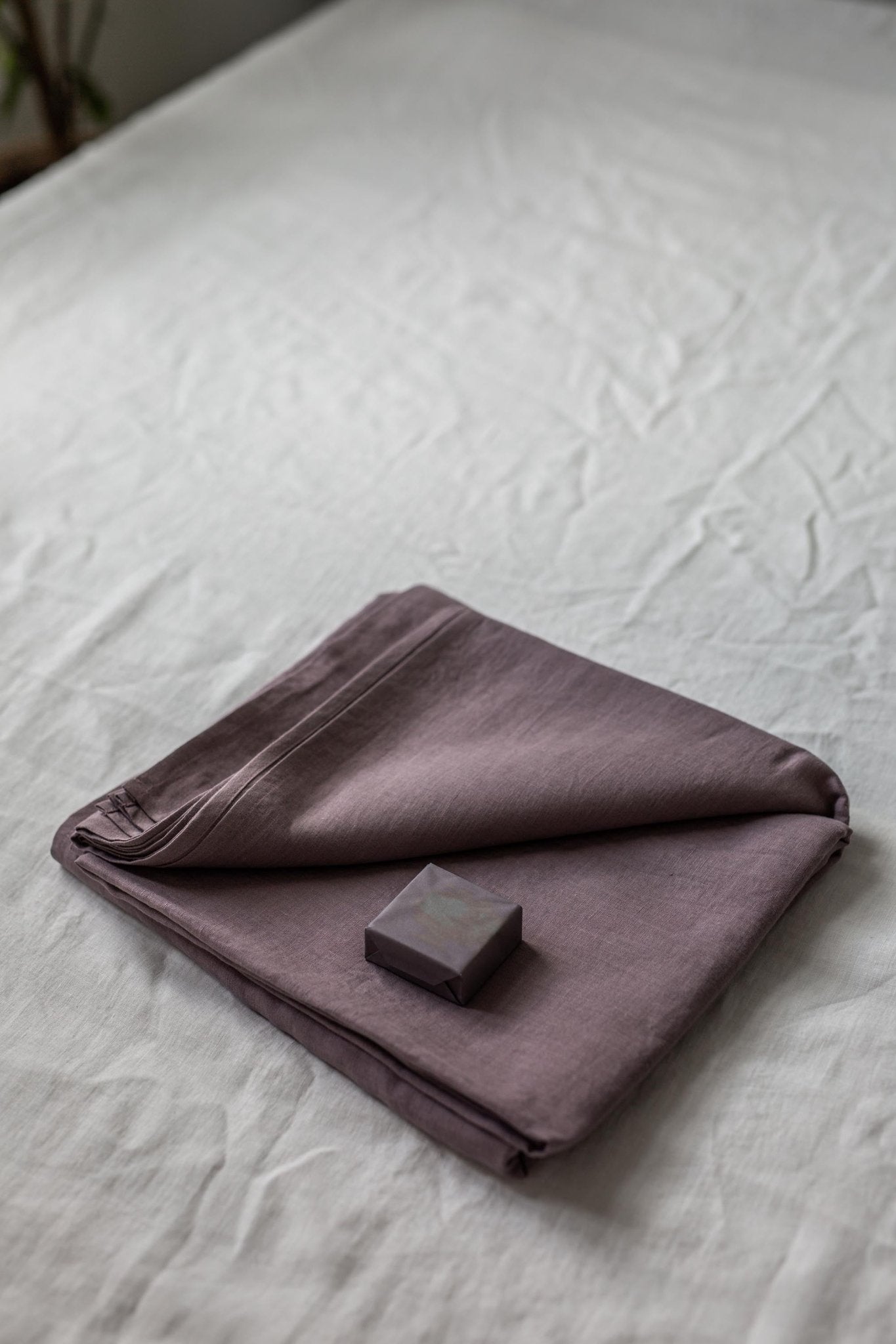 Linen flat sheet in Dusty Lavender - Linanden