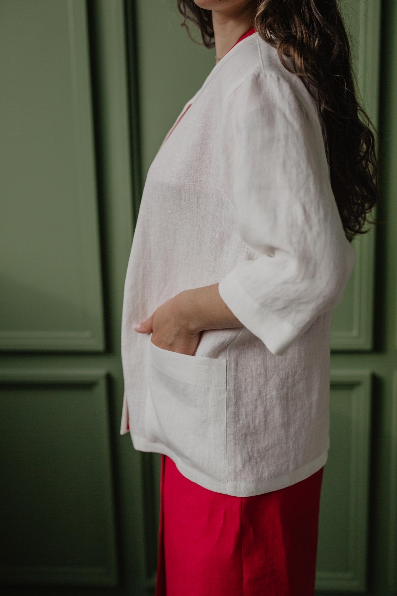 Linen oversized jacket Kyiv - Linanden