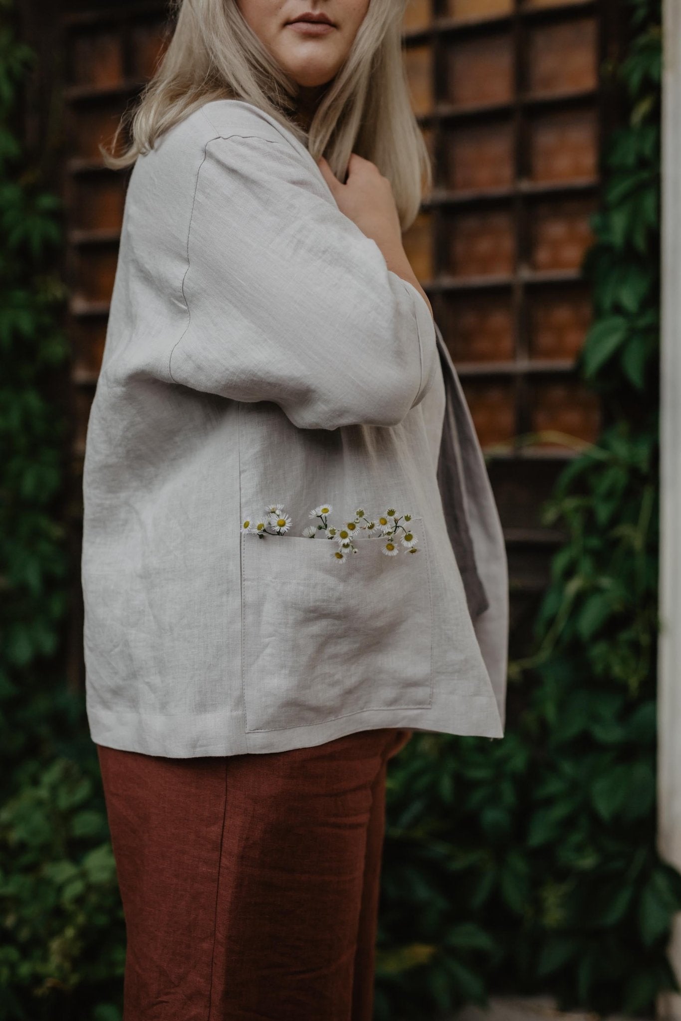 Linen oversized jacket Kyiv - Linanden