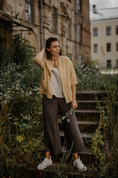 Linen oversized jacket Kyiv - Linanden