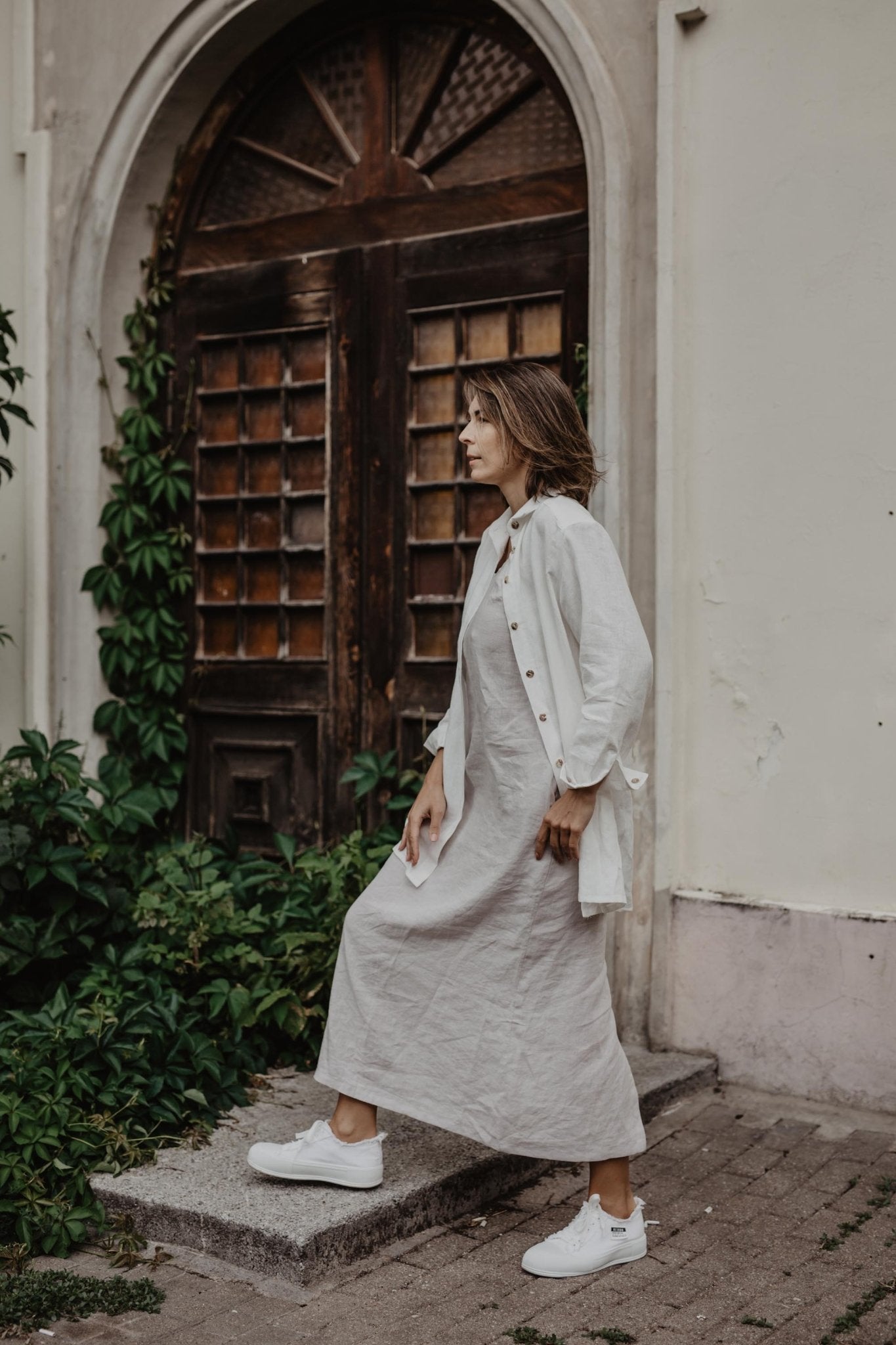 Linen oversized shirt Marrakesh - Linanden