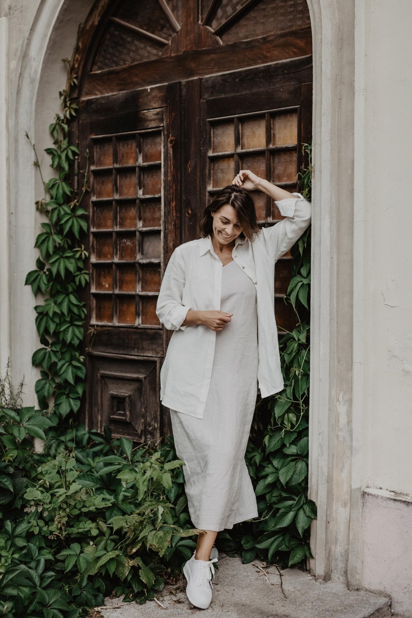 Linen oversized shirt Marrakesh - Linanden