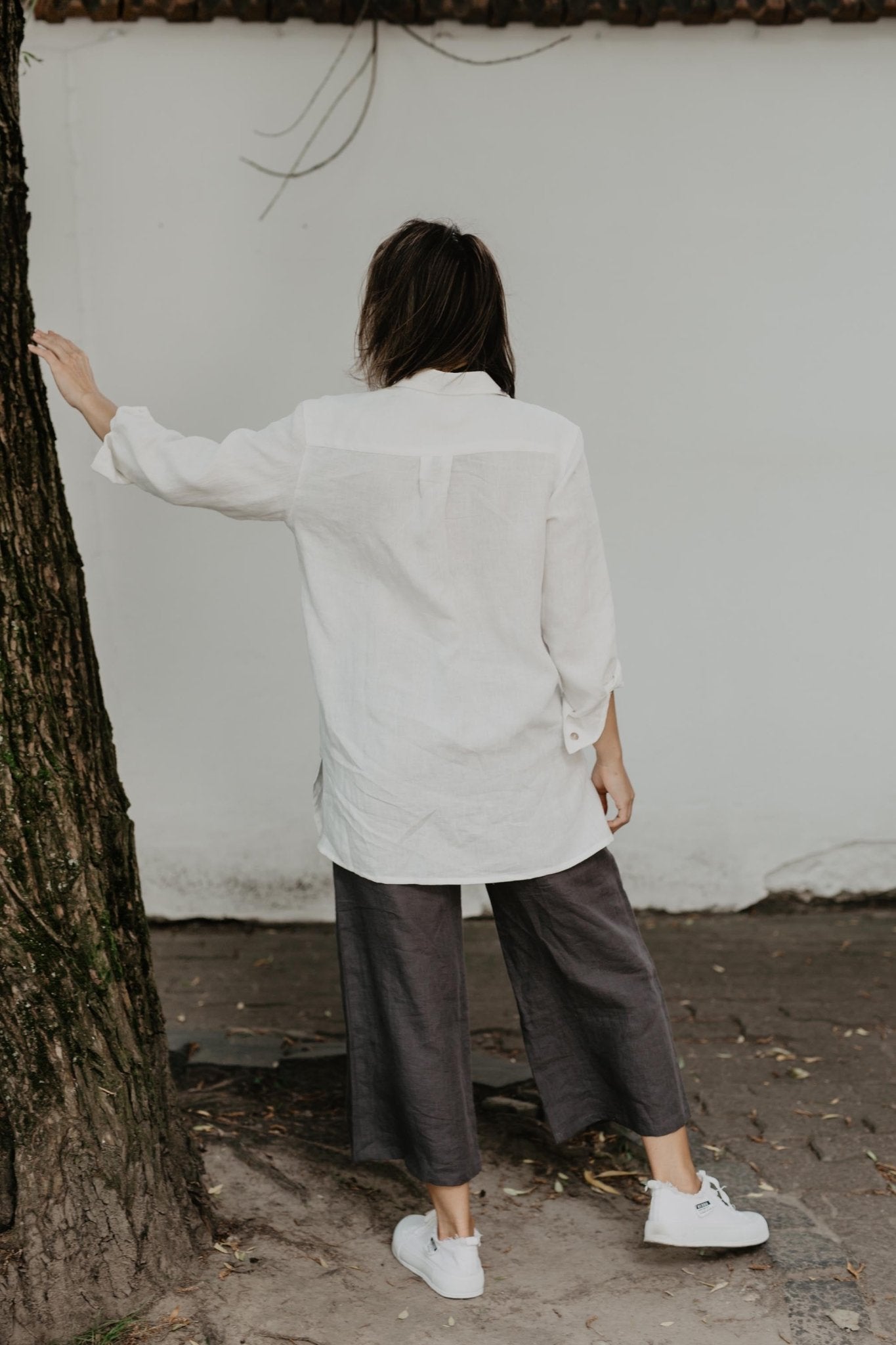 Linen oversized shirt Marrakesh - Linanden