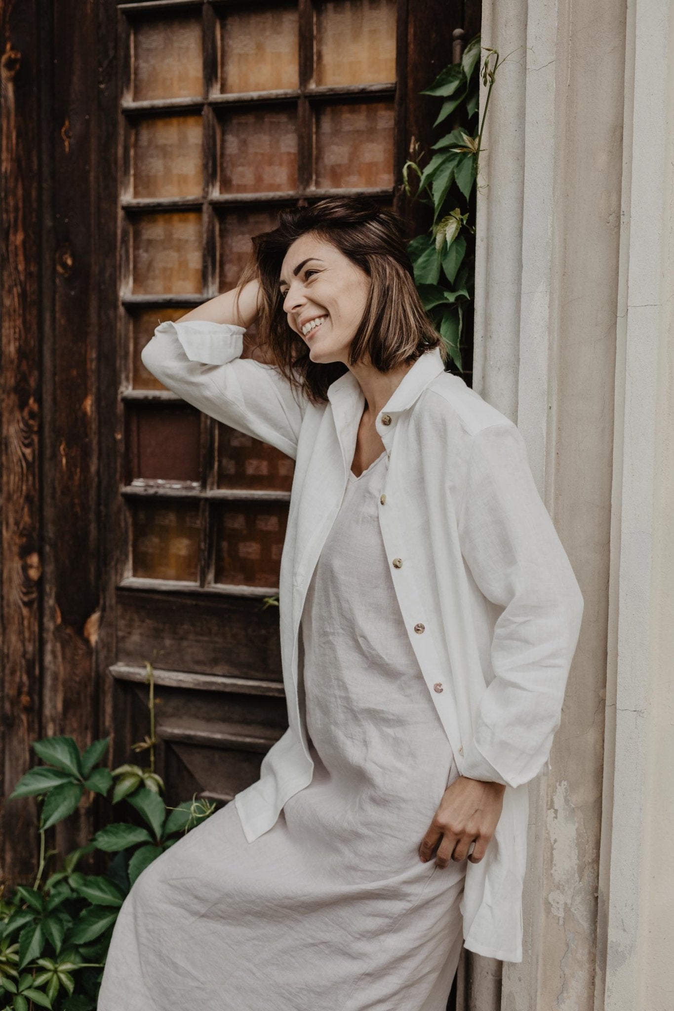 Linen oversized shirt Marrakesh - Linanden