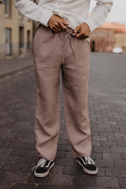 Linen pants ADONIS - Linanden