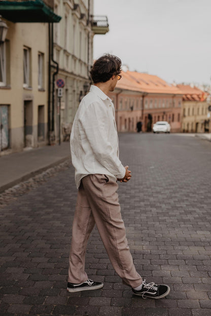 Linen pants ADONIS - Linanden