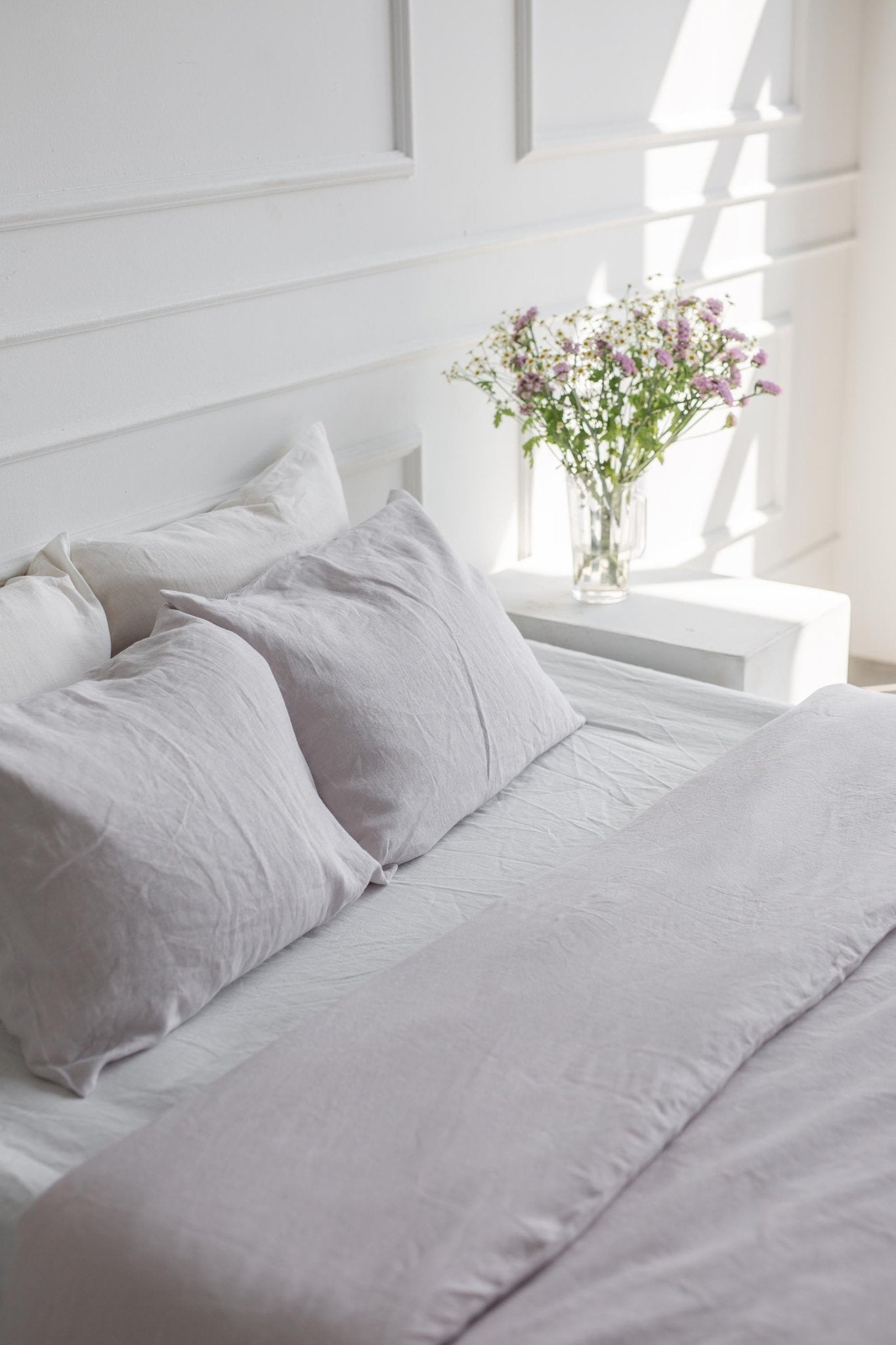 Linen pillowcase in Cream - Linanden