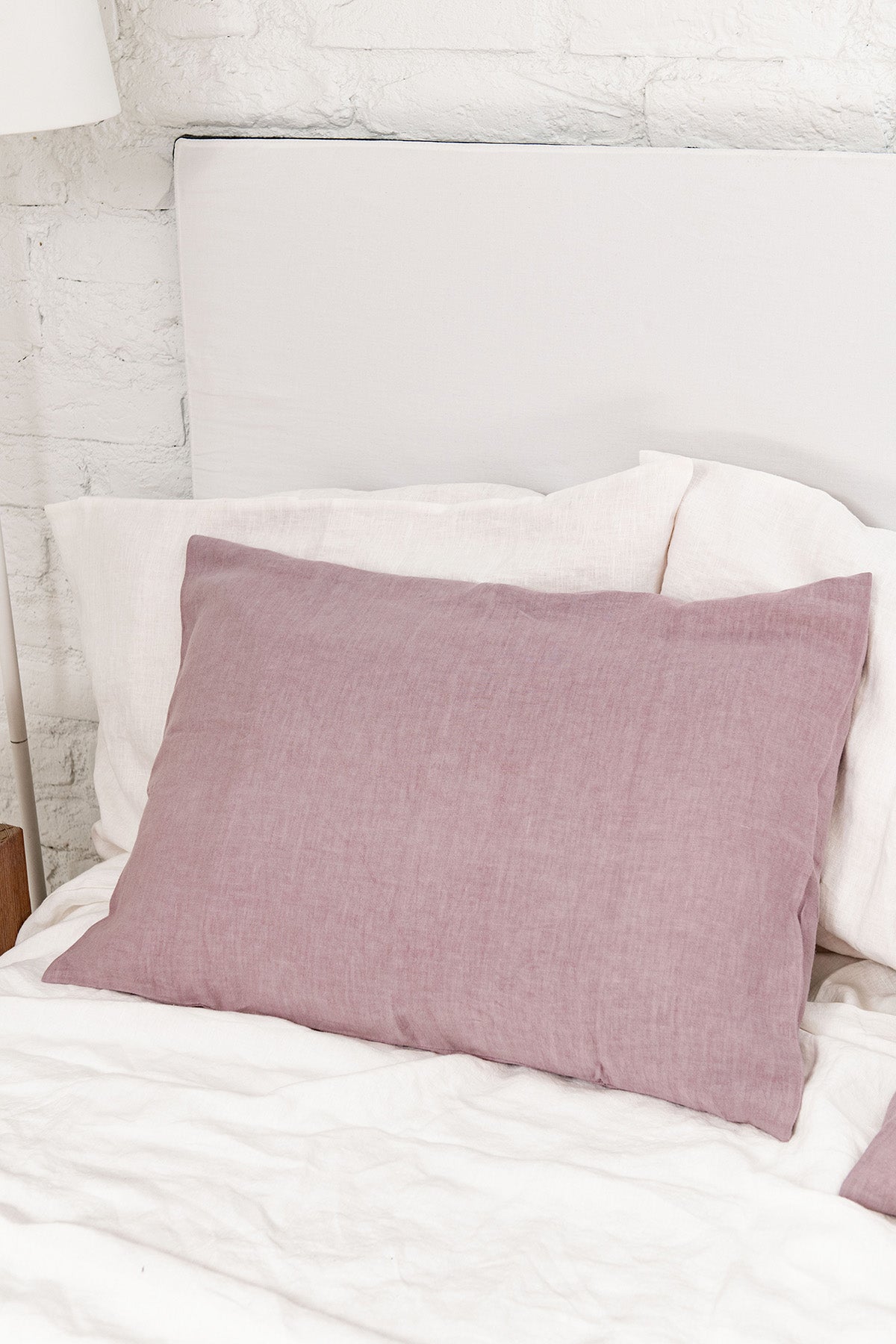 Linen pillowcase in Dusty Rose - Linanden