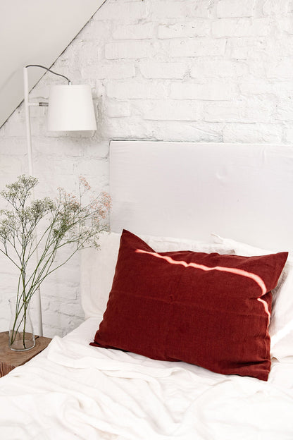 Linen pillowcase in Terracotta - Linanden