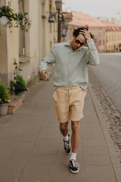 Linen shorts ARES - Linanden