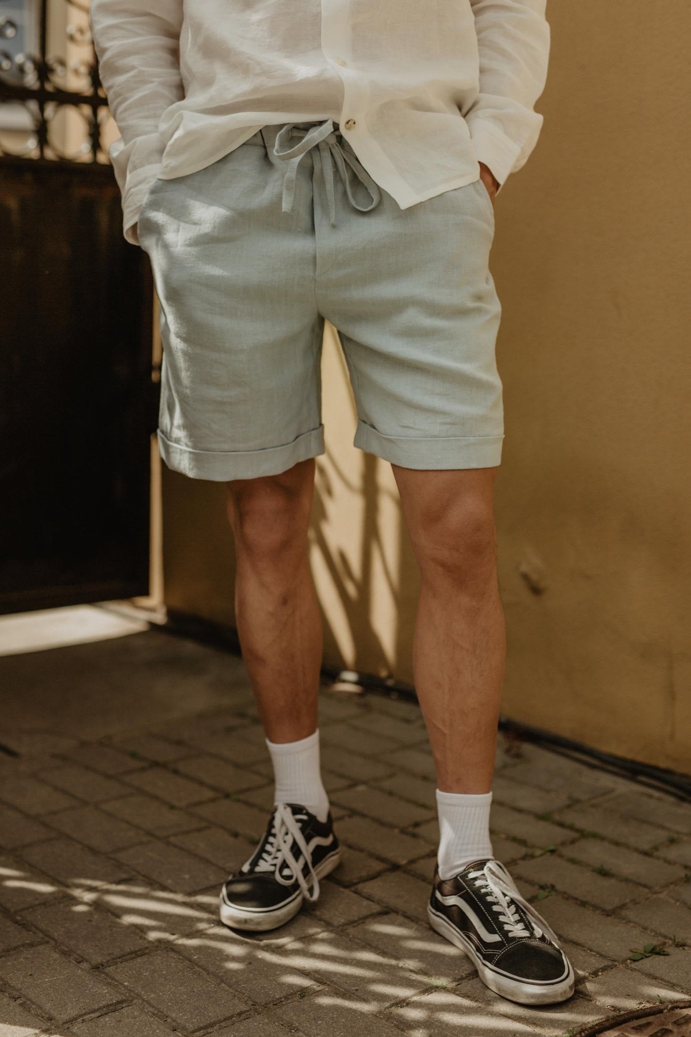 Linen shorts ARES - Linanden