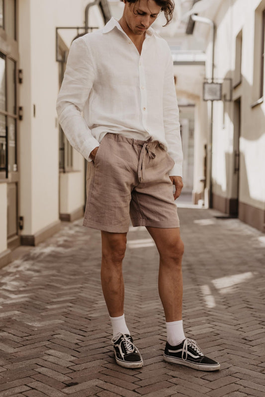 Linen shorts ARES - Linanden