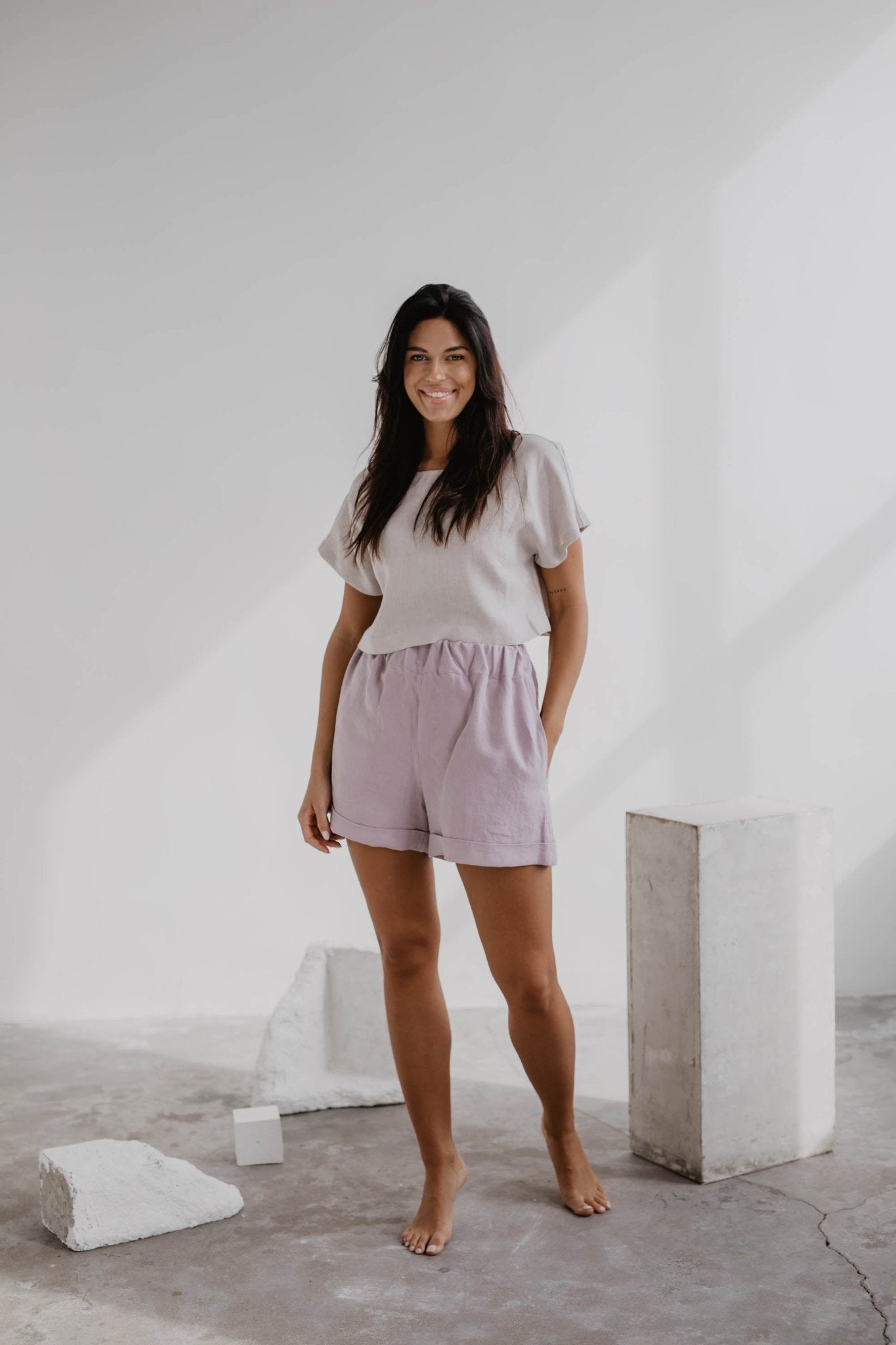 Linen shorts MIA - Linanden