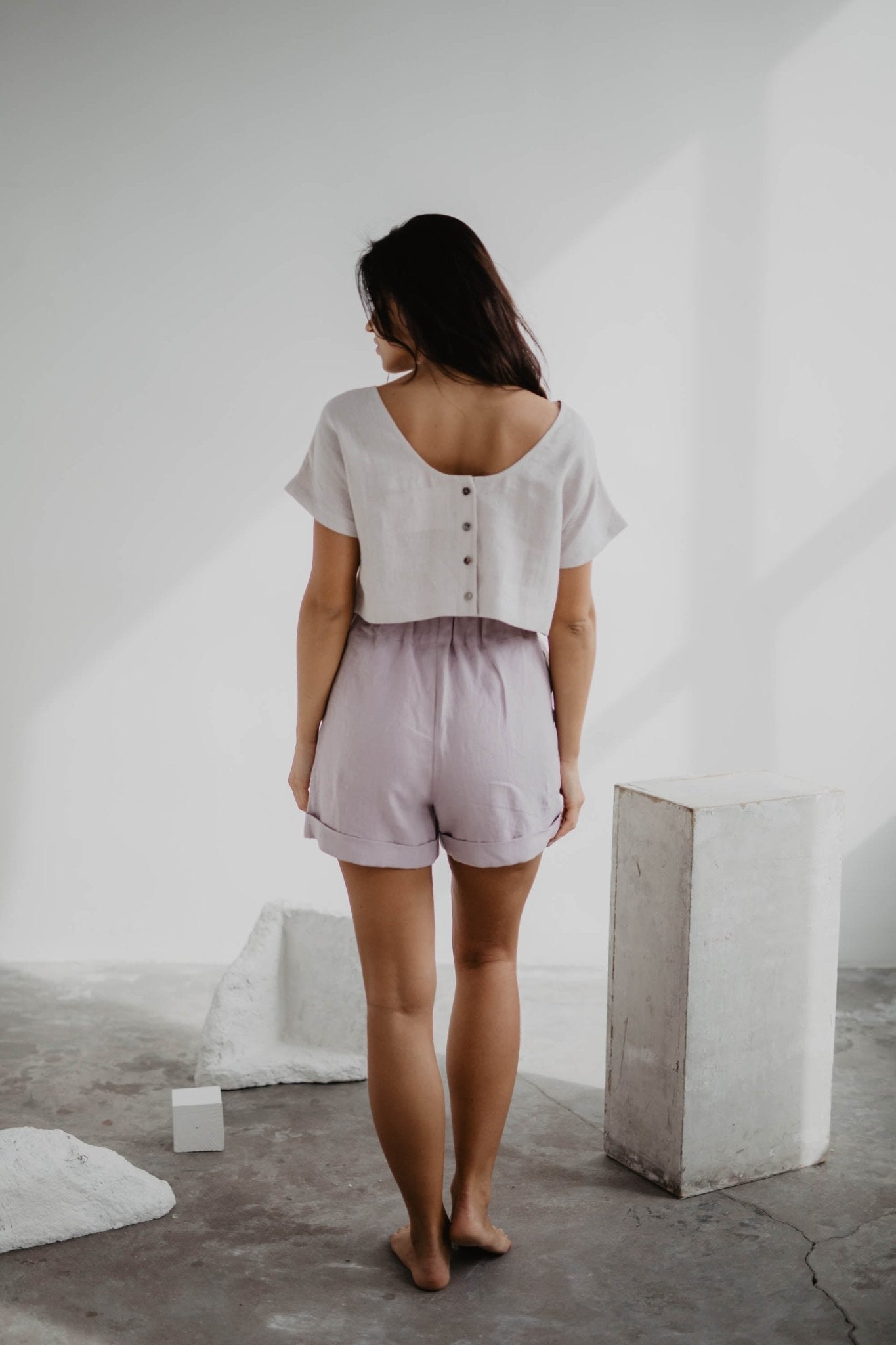 Linen shorts MIA - Linanden