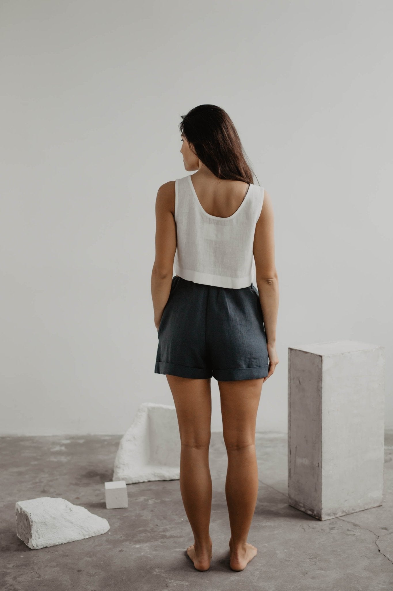 Linen shorts MIA - Linanden