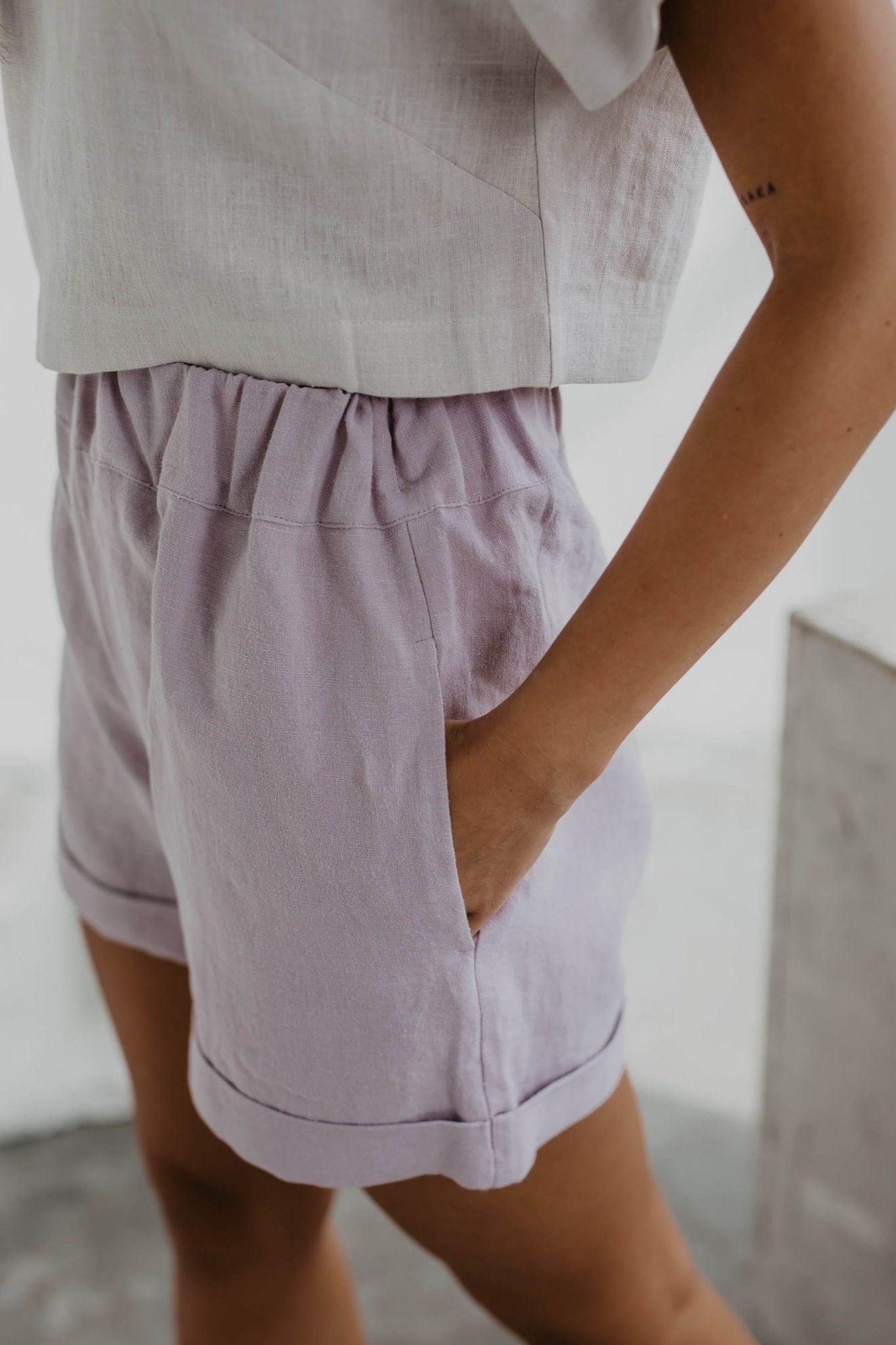 Linen shorts MIA - Linanden