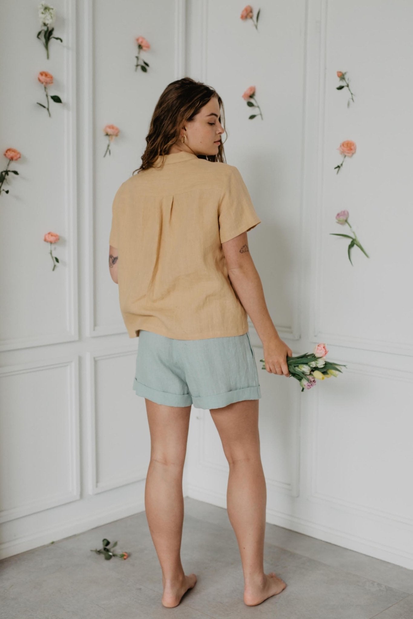 Linen shorts MIA - Linanden