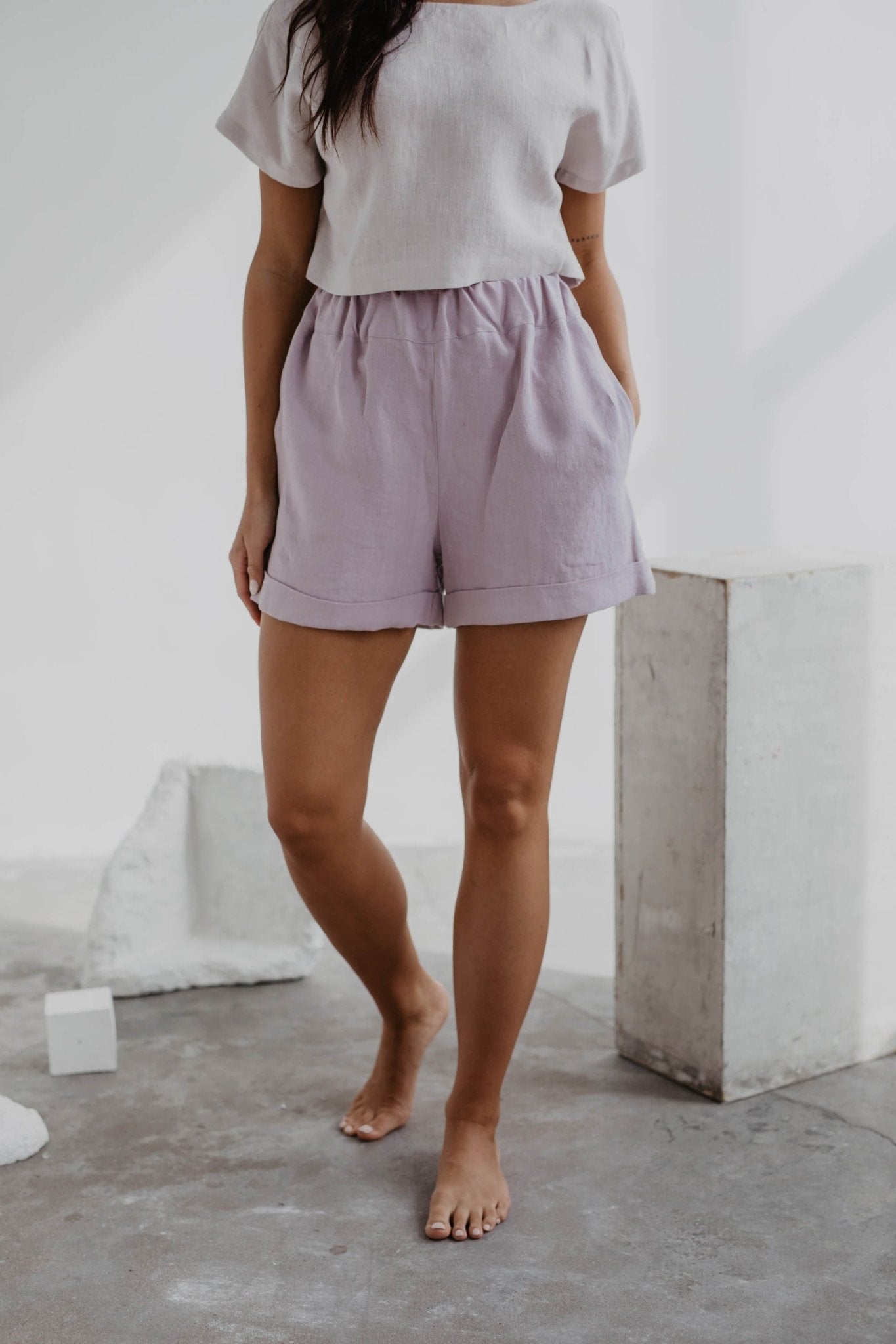 Linen shorts MIA - Linanden