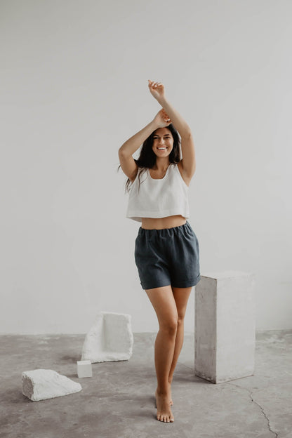 Linen shorts MIA - Linanden