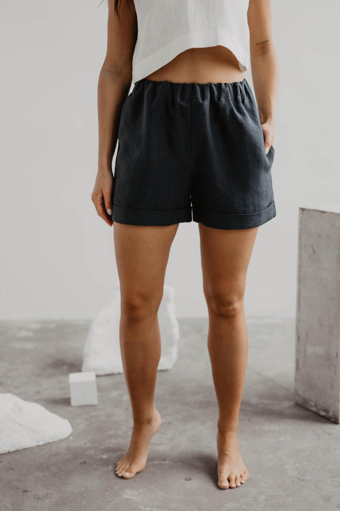 Linen shorts MIA - Linanden