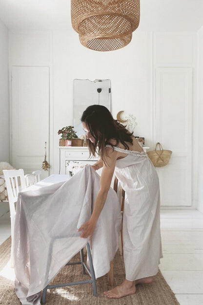 Linen tablecloth in Cream - Linanden