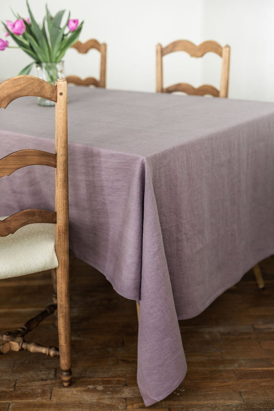 Linen tablecloth in Dusty Lavender - Linanden