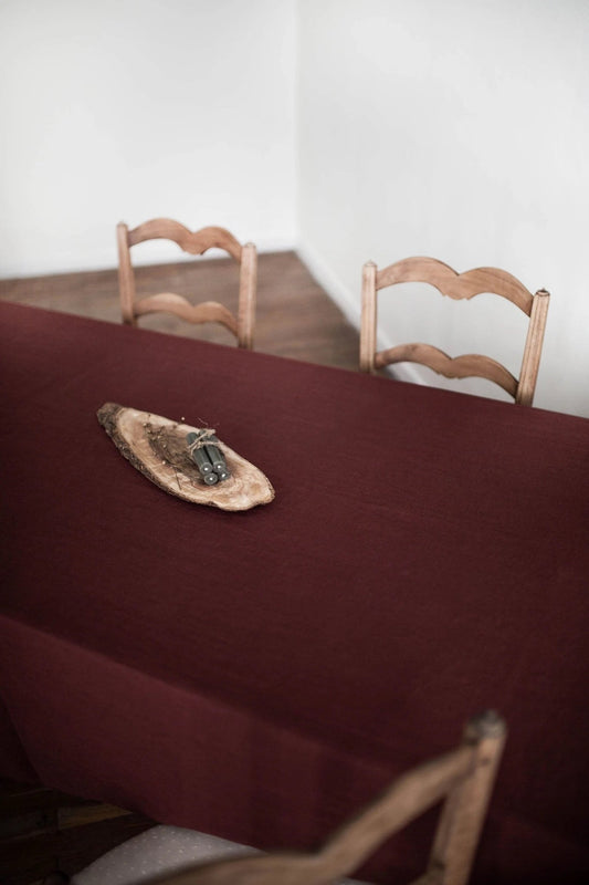 Linen tablecloth in Terracotta - Linanden